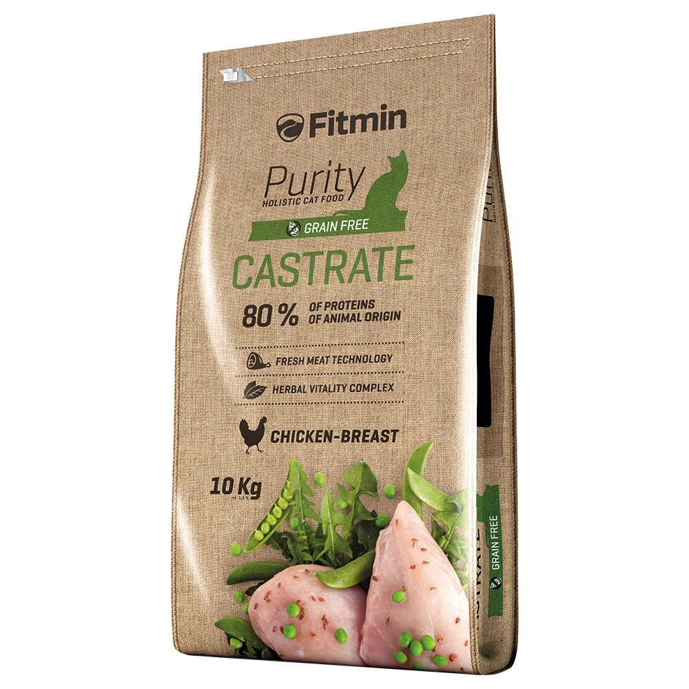 10 Kg Fitmin Cat Purity Castraat Kattenvoer Droog