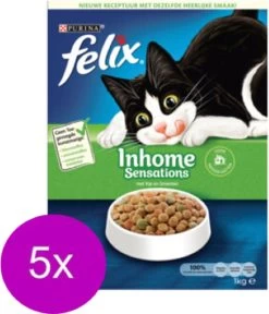 5x Felix Sensations Droog Inhome – Kattenvoer – 1kg