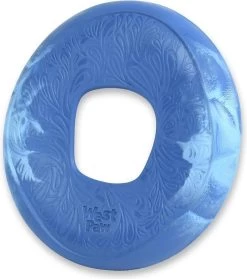 West Paw Seaflex™ Sailz – Duurzaam Hondenspeelgoed – Frisbee In Roze, Groen En Blauw – Voor Gemiddeld Sterke Kauwers En Honden Die Graag Rennen – Sailz Surf Blauw