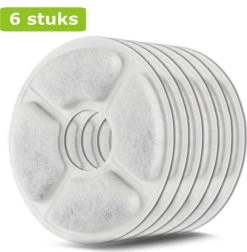 Petloverz Drinkfontein Filters – Navulling Set – 6 Stuks – Voor Katten En Honden