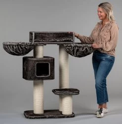Krabpaal Voor Grote Katten Devon Rex Plus Taupe Van RHRQuality