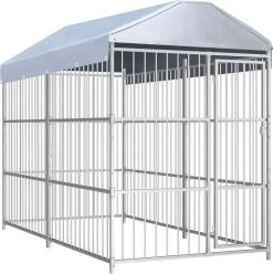 Medina Hondenkennel Voor Buiten Met Dak 300x150x200 Cm
