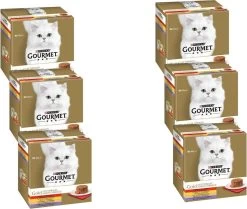 6x Gourmet Gold – Hartig Torentje Mix Multipack – Kattenvoer – 8x85g
