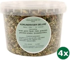 4×3 Ltr 1,3 Kg De Vries Konijnenvoer Deluxe