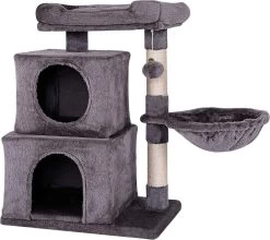 Krabpaal, Klimboom, Kattenkrabpaal, Hoogte 70 Cm, Donkergrijs