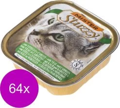 Mister Stuzzy Cat Paté 100 G – Kattenvoer – 64 X Kalf&Wortel