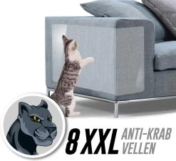 Johannes & Co Anti Krab Katten Meubel Bescherming – Bescherming Tegen Krabschade – 8 Stuks XXL Formaat