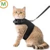 Zootic Kattentuigje Met Leiband Riem Kattenharnas Zwart Maat M Kat & Kitten – Halsomvang 20 Tot 26cm – Borstomvang 30 Tot 34cm -Flamingo Winkel 1200x1148