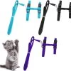 Kattentuigje,Forreen 3 Stuks Kat Harnas Verstelbaar Nylon Zacht Ademend Onbreekbaar Kattenharnas Kluis Konijnenharnas Voor Huisdier Puppy Kitten Konijn Binnen Buiten Wandelen -Flamingo Winkel 1200x1152