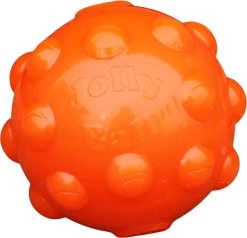 Jolly Pets Jolly Jumper Ball – Oersterke Stuiterbal Voor Honden – Hondenspeelgoed – Ook Te Gebruiken Als Traktatiebal – TPR Rubber – Oranje – 10 Cm