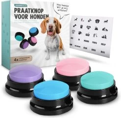 Johannes & Co Praatknop Voor Honden – Dogbuttons – Laat Uw Huisdier Spreken – Hondenspeelgoed – Honden Training