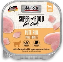 Mac’s Kattenvoer Kuipje 99% Vlees – Kalkoen 8 X 100g