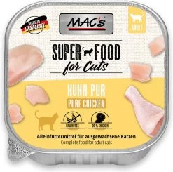 Mac’s Kattenvoer Kuipje 99% Vlees – Kip 8 X 100g