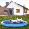 Hondenzwembad 170cm – Verkoeling Hond – Waterspeelgoed Buiten – Watersproeier Speelgoed – Hondenspeelgoed- Afkoeling Hond – Afkoelen – Zwembad – Speelzwembad – Babyzwembad – Opblaasbaar – Kinderzwembadje – Outdoor Koelmat Hond – Honden Speelgoed -Flamingo Winkel 1200x1200 25