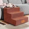 Hondentrap 4 Treden, Hondentrap Voor Kleine Honden, 50 Cm Hoog, Huisdierentrap Voor Slaapbank, Hondentrap Met Wasbare Hoes, Hondenloopplank Van High-density Spons, Met 1 Pluizenroller -Flamingo Winkel 1200x1200 27