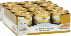 24x Gourmet Gold – Luxe Mix Zeevis – Kattenvoer – 85g