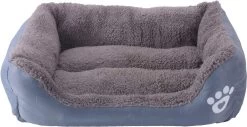 Huisdier Kattenbed Kussen, Zacht Hondenbed, Warme Hondenslaapplaats, Kattendeken, Hondenmatras, Hondensofa, Kattenbank (grijs)