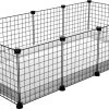 EnNELA Draadkubus Kooi Voor Cavia 4 X 2 X 1 C&C Cage Zwart -Flamingo Winkel 1200x640