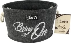 Let’s Stuff It Bring It On – Opbergmand Voor Honden – ø 36 Cm – Antraciet