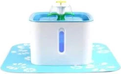 Sargon Drinkfontein Voor Katten En Honden – 2.5L – Met Led-Licht – Water Fontein – Dieren Drinkbakken – Incl. Filter