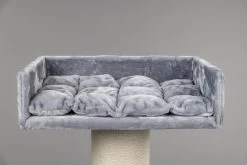 Grote, Lichtgrijs Kleurige, Katten Krabpaal 12-15-20cm Sisalpalen Lounge Ligplaats (incl. Kussen) Voor Grote Katten Van RHRQuality