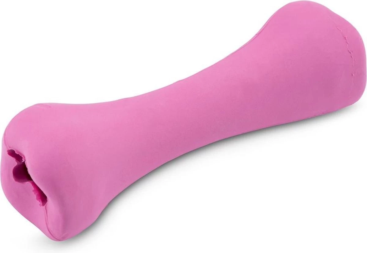 BecoBone – Kauwbot Flexibel Van Rubber Voor Hond – Beco Pets – In Groen, Blauw Of Roze – Maat S/M – Kleur: Roze, Maat: Small 3 BecoBone – Kauwbot Flexibel Van Rubber Voor Hond – Beco Pets – In Groen, Blauw Of Roze – Maat S/M – Kleur: Roze, Maat: Small