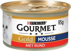 Gourmet Gold Mousse – Kattenvoer Natvoer – Rund – 24 X 85 Gr