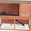 Houten Konijnenhok Met Ren – Bruin – 111x45x92 Cm -Flamingo Winkel 1200x877 1