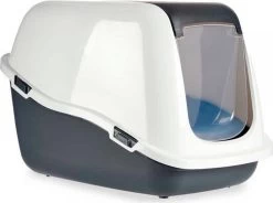 Kattenbak Gesloten – Inclusief Schep & Filter – Antraciet Wit – Plastic – 38 X 41 X 57 Cm