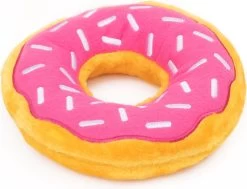 Zippy Paws ZP864 Jumbo Donutz – Strawberry – Speelgoed Voor Dieren – Honden Speelgoed – Honden Knuffel – Honden Speeltje – Honden Speelgoed Knuffel – Hondenspeelgoed Piep – Hondenspeelgoed Bijten