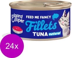 24x Edgard & Cooper Kattenvoer Fillets Tonijn 70 Gr