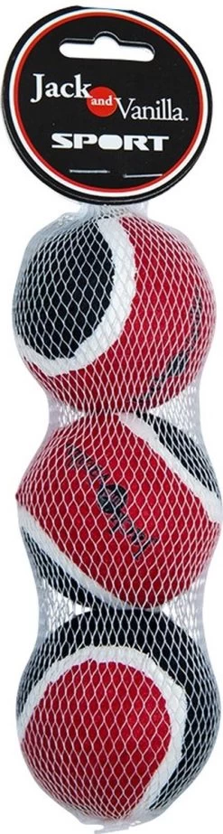 Jack And Vanilla Tennisballen – Honden Speelballen – Apporteer Speelgoed – 3 Stuks
