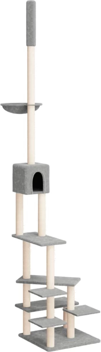 La Dolce Vita – Kattenmeubel Vloer Tot Plafond 268,5-294,5 Cm Lichtgrijs 3 La Dolce Vita – Kattenmeubel Vloer Tot Plafond 268,5-294,5 Cm Lichtgrijs