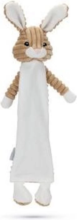 Beeztees Flatino Konijn Raf – Hondenspeelgoed – Pluche – Lichtbruin/Wit