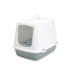Savic Kattentoilet Oscar 50x37x39 Cm – Kattenbak – Grijs&Wit