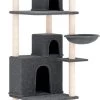 La Dolce Vita – Kattenmeubel Met Sisal Krabpalen 175 Cm Donkergrijs -Flamingo Winkel 612x1200