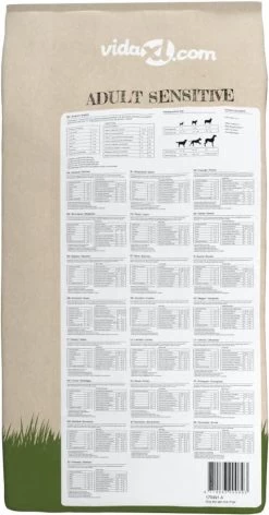 VidaXL Premium Hondenvoer Droog Adult Sensitive Lamb & Rice 15kg