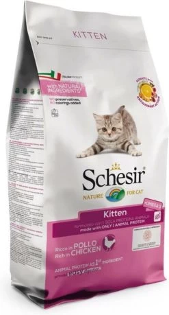 6x Schesir Kattenvoer Dry Kitten 1,5 Kg