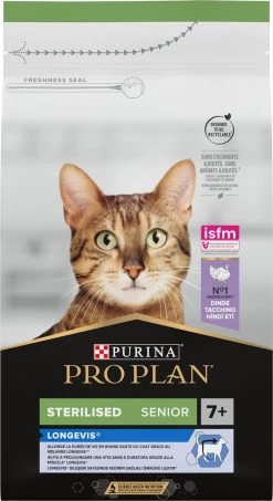 Pro Plan Sterilised Senior 7+ – Kattenvoer – Kalkoen – 6 X 1,5kg