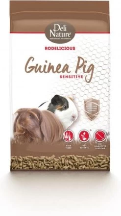 4x Deli Nature Rodelicious Sensitive Cavia 2 Kg