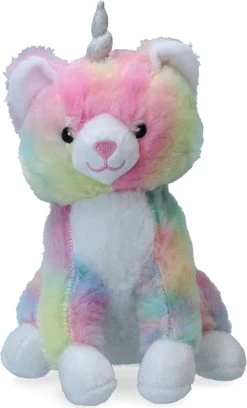 Pawise – Hondenspeelgoed – Knuffel – Regenboog Kat Met Pieper