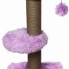 Topmast Krabpaal Fluffy Merida – Lila – 34 X 34 X 67 Cm – Made In EU – Krabpaal Voor Katten – Sterk Sisal Touw – Met Kattenballetje -Flamingo Winkel 734x1200