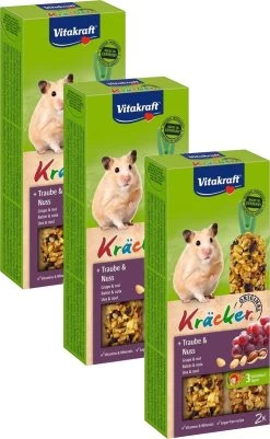 Vitakraft Hamster Kracker – Knaagdiersnack – 3 X Noten