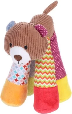 Flamingo – Puppyspeelgoed NILAK Hond Met Lange Benen – Meerkleurig – 17 X 11 Cm