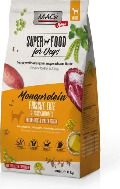 MAC’s Superfood Hondenvoer – Mono Proteïne – Eend 12kg Hondenbrokken Droogvoer