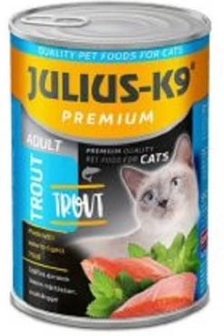 Julius K9 – Kattenvoer – Blikvoer – Natvoer – Adult – Forel – 10 X 415g