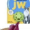 JW Cataction Feather Ball With Bell Speelgoed Voor Katten – Kattenspeelgoed – Kattenspeeltjes -Flamingo Winkel 803x1200