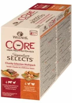 Wellness Core Kattenvoer Signature Selects Chunky 8-pack 8 X 79 Gr