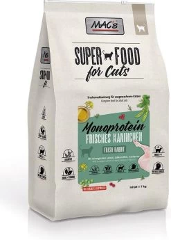 MAC’s Superfood Kattenvoer – Mono Proteïne Konijn – 7kg – Kattenbrokken