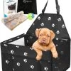 Luxe Autostoel Hond – Reisbench Opvouwbaar – Hondenmand Auto Achterbank – Waterdichte Hondenstoel – Zwart -Flamingo Winkel 896x1200